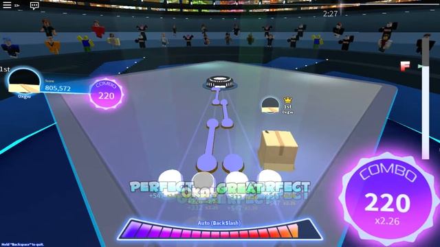 Robeats Bad Apple [difficulty 19, 1.9m score, 993 combo, 48 miss rip] смотреть онлайн