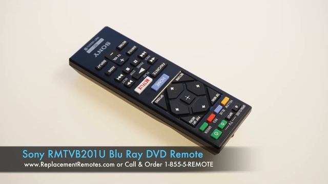 SONY RMTVB201U Blu-Ray DVD Player Remote Control - www.ReplacementRemotes.com смотреть онлайн