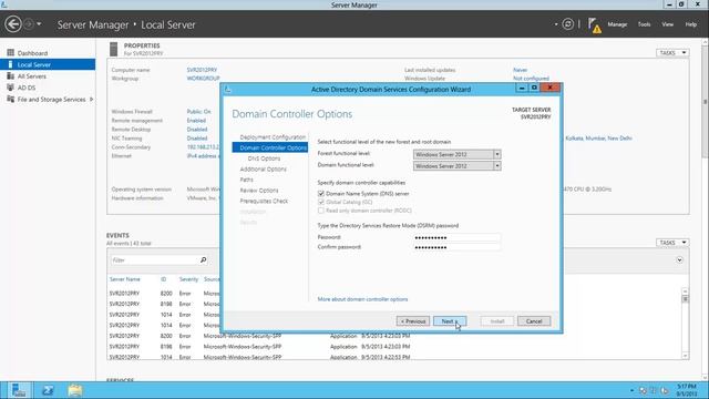 Installing and Configuring Active Directory in Microsoft Windows Server 2012 смотреть онлайн