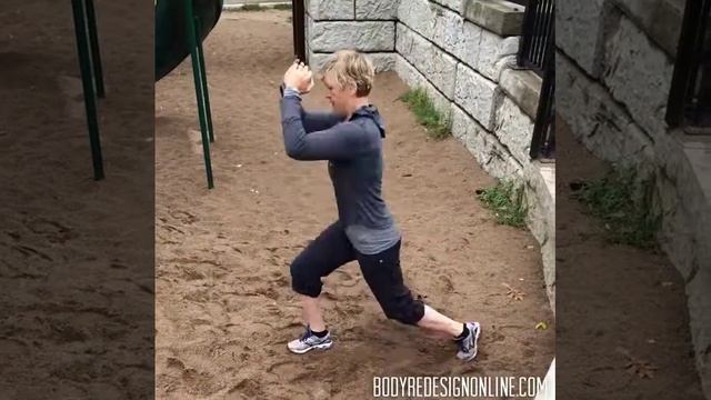 How To Do A Jump Split Leg Squat: Fast Exercise Video Demo