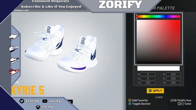 NBA 2K21 Shoe Creator - Nike Kyrie 5 "Have A Nice Day" смотреть онлайн
