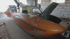 Обзор конструкции и испытания аэролодки/аэросаней/аэроглиссера/Туполев А-3 с двигателем М-14,