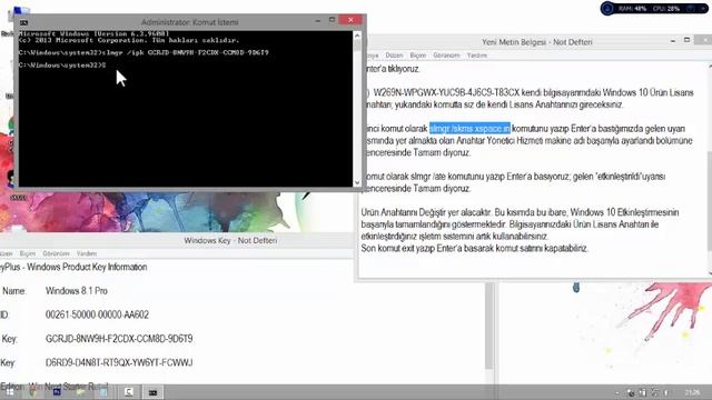 Windows Etkinleştirme Nasıl Yapılır ? (PROGRAMSIZ) смотреть онлайн