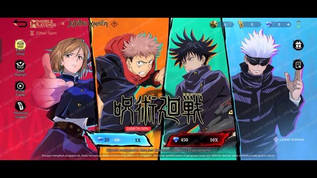 UPDATE‼️ MOBILE LEGENDS X JUJUTSU KAISEN‼️ смотреть онлайн