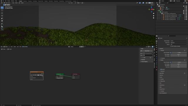 HOW TO MAKE REALISTIC LOOKING GRASS IN BLENDER (in under 4 minutes) with the free botaniq addon! смотреть онлайн