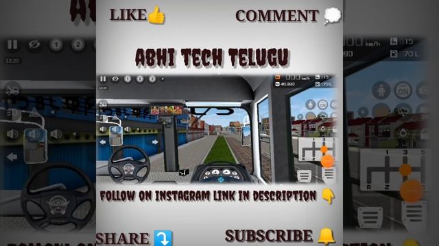bussid indonasia game 🎮||bus simulator game new ts RTC Bus||abhi tech telugu|| смотреть онлайн