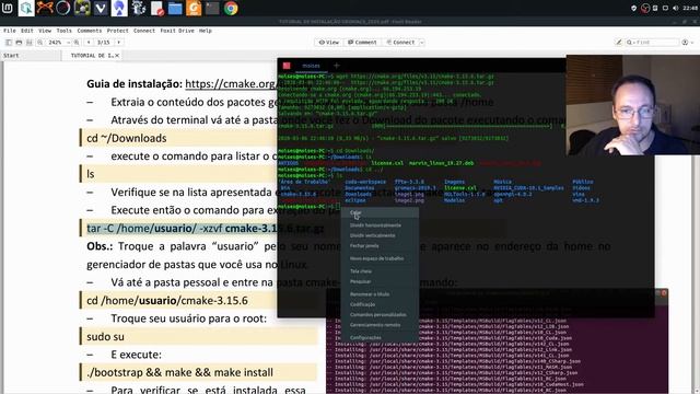 CADD Instalação do Cmake para Gromacs 2020.1 смотреть онлайн