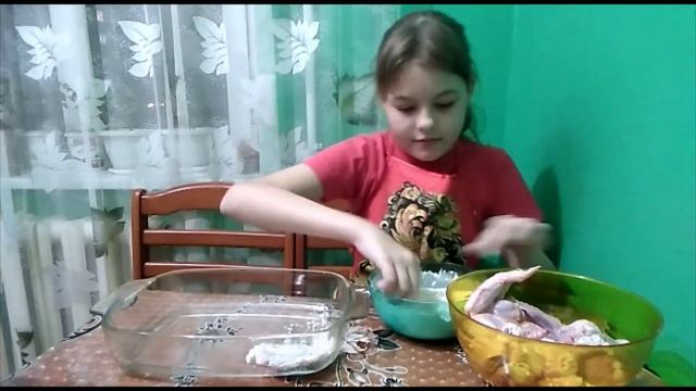 Крылышки барбекю с мёдом