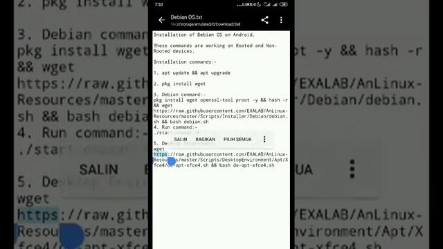 Instalasi Debian Android смотреть онлайн