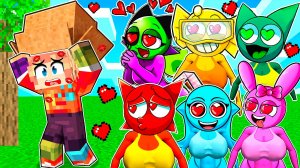 1000 ДЕВУШЕК СПРУНКИ ПОЦЕЛОВАЛИ МЕНЯ В МАЙНКРАФТ