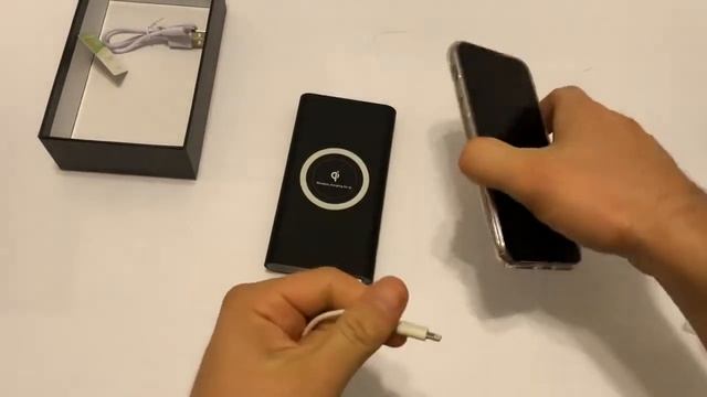 Беспроводной power bank 1000mAh смотреть онлайн
