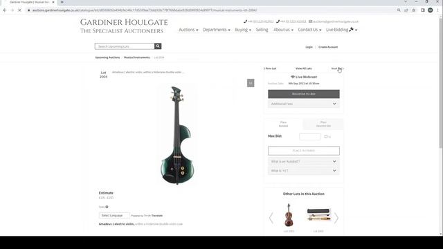 Gardiner Houlgate Auctions - Guitars/Musical Instruments - Auction Review - 9th September 2022 (UK) смотреть онлайн