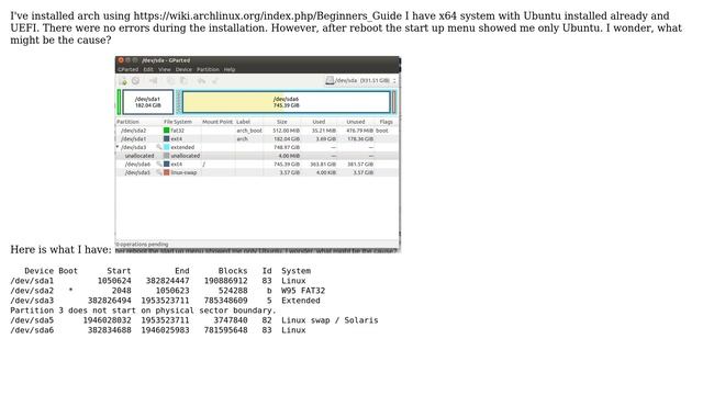 Unix & Linux: Start up (boot) menu doesn't show other linux distro смотреть онлайн