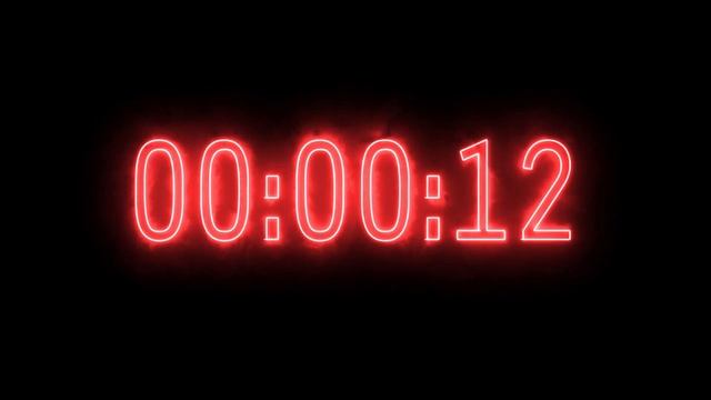 Red fire neon timer 40 seconds (countdown) смотреть онлайн