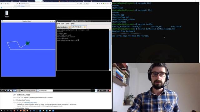 ROS Basisbefehle rosnode rostopic rosrun | #02 Zurechtfinden im System ROS Explorer.io MeetUp смотреть онлайн