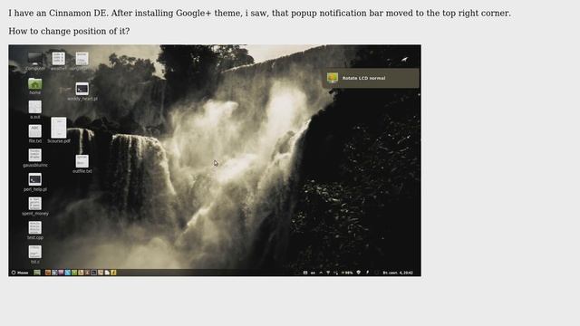 Ubuntu: Cinnamon: How to change position of Popup notification? смотреть онлайн