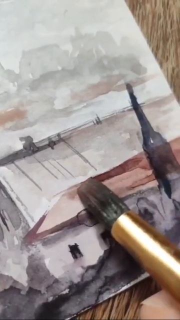 Эксперимент с акварелью #shorts смотреть онлайн