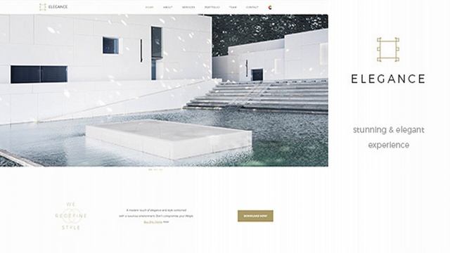 Elegance One Page - Parallax RTL Black & White Template | Themeforest Website Templates and Themes смотреть онлайн