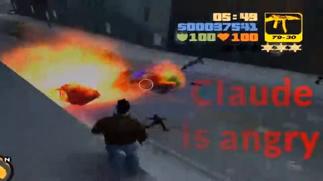 Claude is angry GTA 3 Funny Moments смотреть онлайн