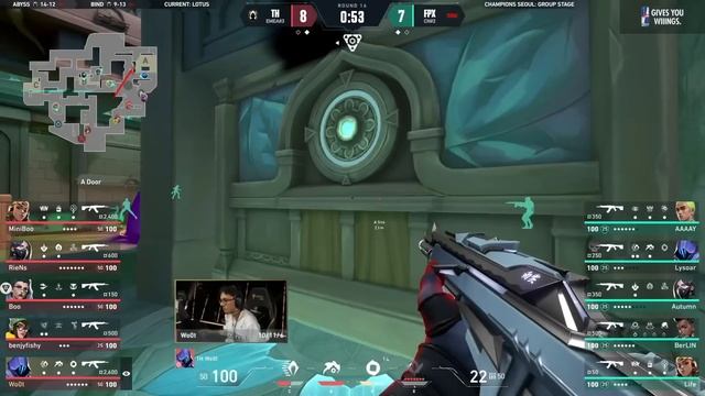 FPX vs. TH - VALORANT Champions Seoul - Groups - Map 3 смотреть онлайн