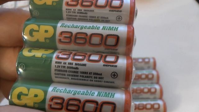 ПОСЫЛКА с Aliexpress БАТАРЕЙКИ GP 3600 (1000 mAh) А. А. 1.2 В NI-MH Аккумуляторы Обзор и тест смотреть онлайн