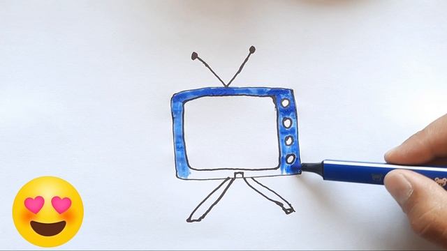 Draw a picture of a TV |Теледидардың суретін салыңыз | Нарисуйте картинку телевизора смотреть онлайн