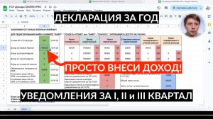 АВАНСОВЫЕ КВАРТАЛЬНЫЕ УВЕДОМЛЕНИЯ 2025 И ДЕКЛАРАЦИЯ ДЛЯ ИП УСН. ВСЯ ОТЧЕТНОСТЬ ИП В ОДНОМ ФАЙЛЕ!