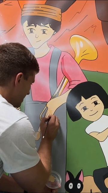 Создал АНИМЭ комнату! #анимэ #anime #росписьстен #стильанимэ смотреть онлайн