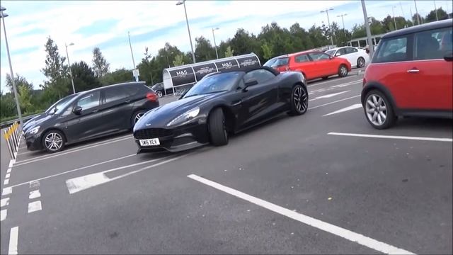 Aston Martin Vanquish Volante Parked Outside M&S смотреть онлайн