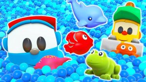 Песенки про животных и грузовичок Лева. Музыкальные мультики для малышей.