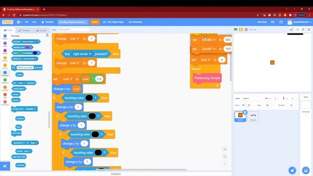 Make A Scrolling Platformer Game!Ep2|Dipansh Viddeo Time|Scratch Tutorials!