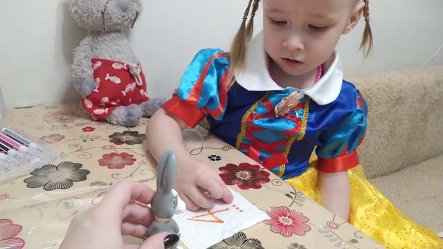 Учим цифры до 5 с зайчиком смотреть онлайн