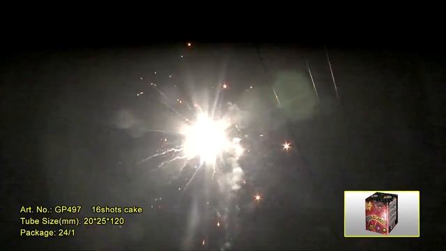 Батарея салютов Starlight (Арт. GP497)16 залпов смотреть онлайн