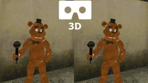 Slenderman VS Freddy  3D VR video SBS VR box google cardboard 2