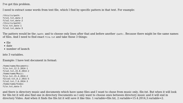 Unix & Linux: Read only specific lines from text file and save matches into variables смотреть онлайн