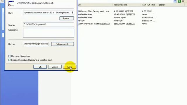 Automatically Shutdown Windows XP смотреть онлайн