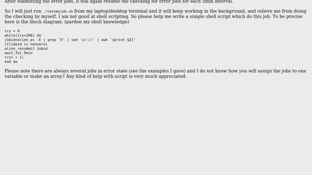 Unix & Linux: How to write script for checking Error jobs and auto resubmit? (2 Solutions!!) смотреть онлайн