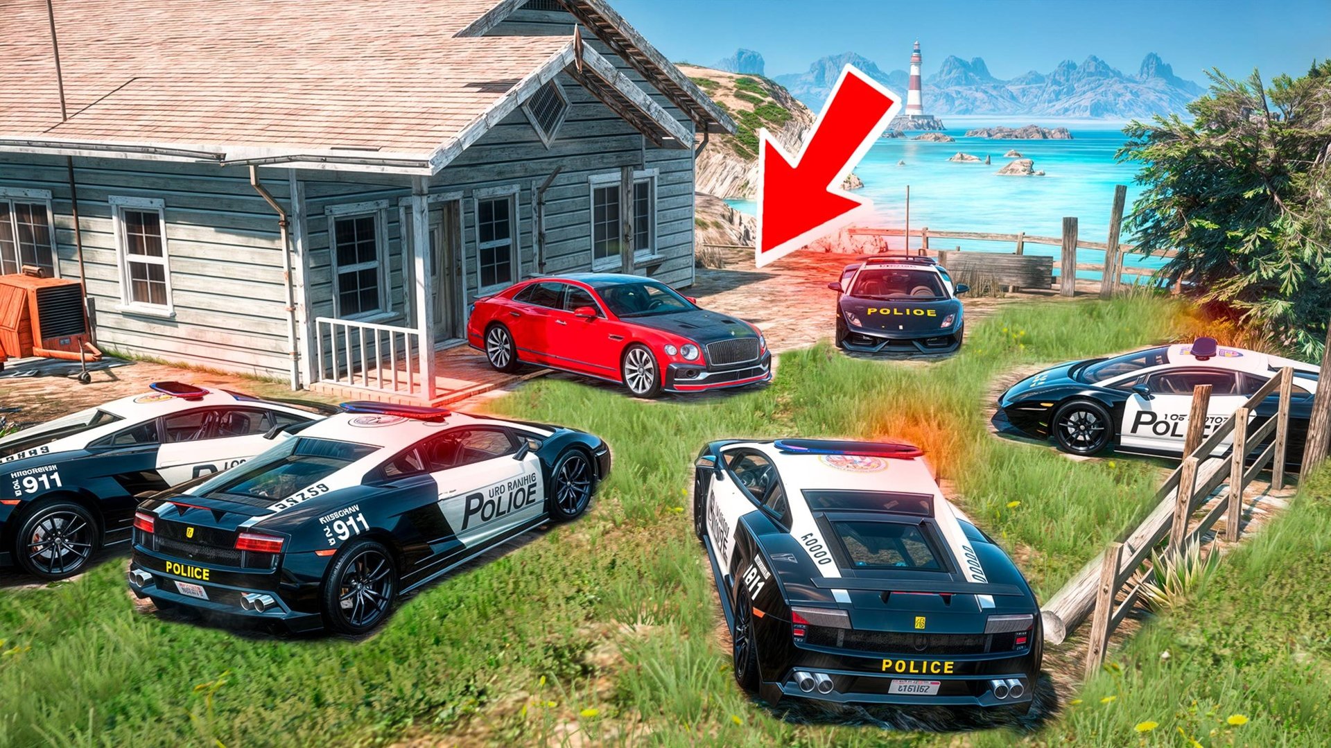 ГРАБЛЮ ДОМ В СЕЛЬСКОЙ МЕСТНОСТИ! ЗАТРОЛЛИЛ КОПОВ В ГТА 5 РП! КОПЫ ВОРЫ GTA 5 RP смотреть онлайн