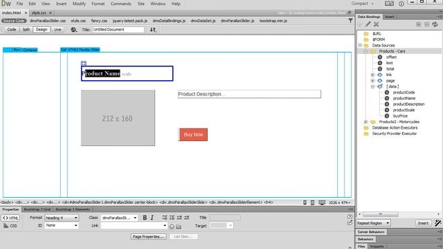 Using Dynamic Data in HTML5 Parallax Slider смотреть онлайн