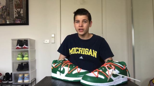 Nike x Off White Dunk Pine Green (Unboxing & Review) - BEST UNBOXING YET!!! смотреть онлайн