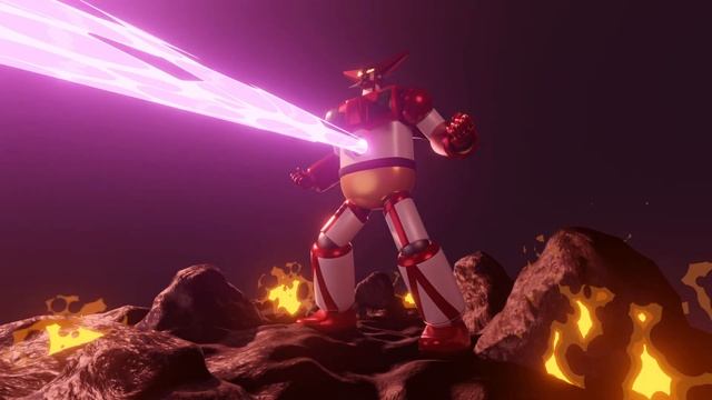 ゲッタービーム (Getter Beam) - Getter Robot 3D short animation смотреть онлайн
