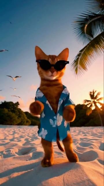 Tropical Cat Vibes: The Ultimate Dance Party! смотреть онлайн