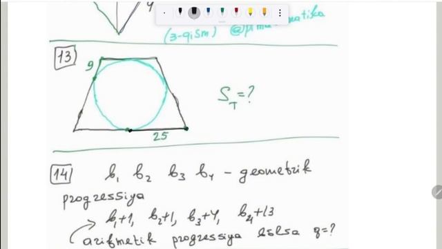 27 Aprel, Attestatsiyaga tushgan 25 ta TERILGAN misollar yechimi! смотреть онлайн