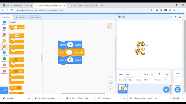 Scratch Lesson 1 Moving a Sprite смотреть онлайн
