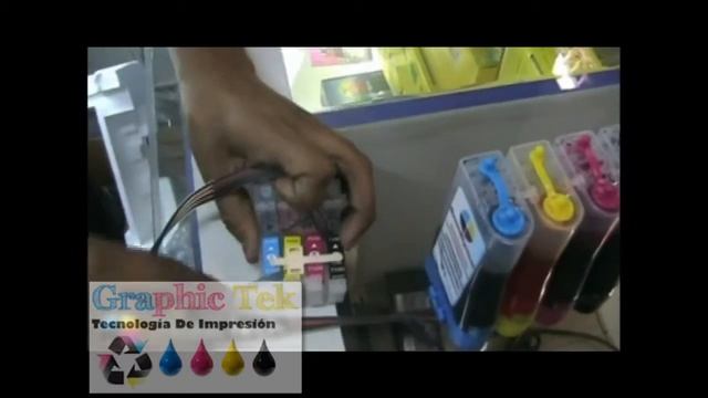 Sistema De Tinta Continua - Cambio de Chips y Reacomodo de Cartuchos смотреть онлайн