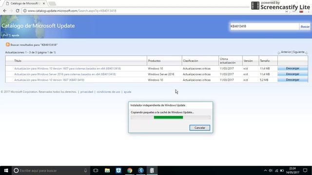 Actualizacion KB4013418 Windows 10 version 1607 смотреть онлайн