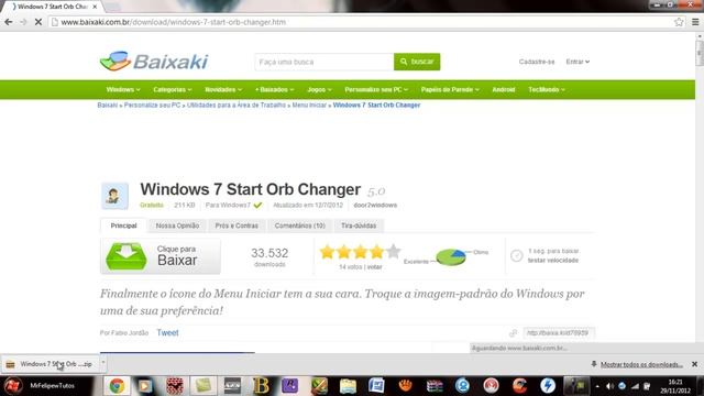Como Mudar ORB Win 7 Qualquer versão + pack de ORBS смотреть онлайн