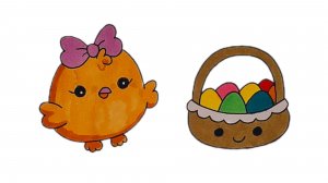 Рисуем простой рисунок на Пасху/рисунки для срисовки