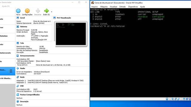 Configurando 2° placa de rede através do VirtualBox - Ubuntu Server 18 смотреть онлайн