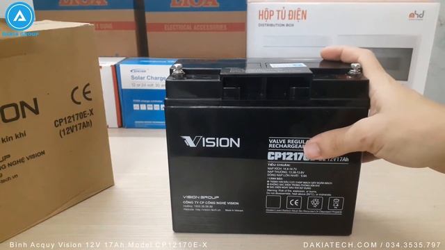 #1 Ắc quy 12V 17Ah - Chính hãng Vision Model CP12170E-X - Dùng cho UPS, Năng lượng mặt trời смотреть онлайн